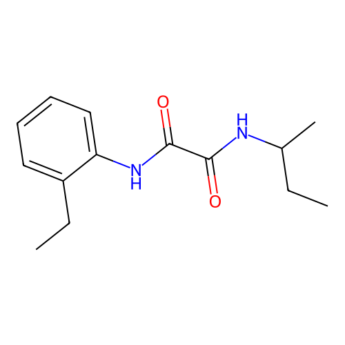 Oxamide, N-(2-ethylphenyl)-N'-(1-methylpropyl)- structure