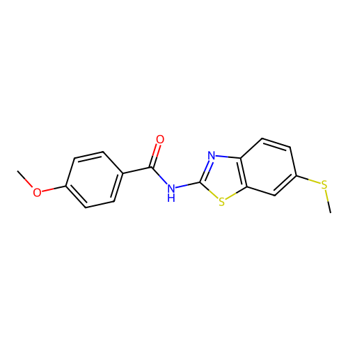 4-methoxy-N-(6-(methylthio)benzo[d]thiazol-2-yl)benzamide structure
