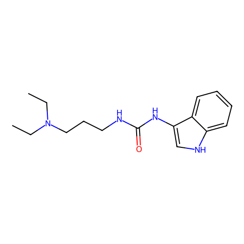 1-(3-(diethylamino)propyl)-3-(1H-indol-3-yl)urea structure