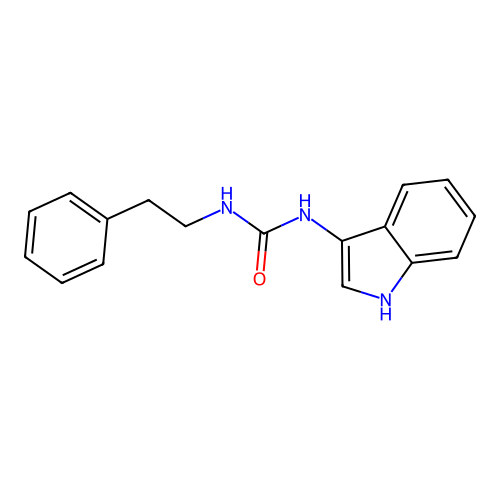 1-(1H-indol-3-yl)-3-phenethylurea structure