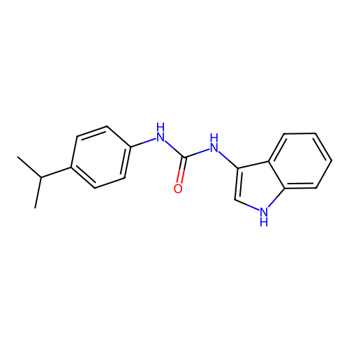 1-(1H-indol-3-yl)-3-(4-isopropylphenyl)urea structure