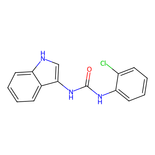 1-(2-chlorophenyl)-3-(1H-indol-3-yl)urea structure