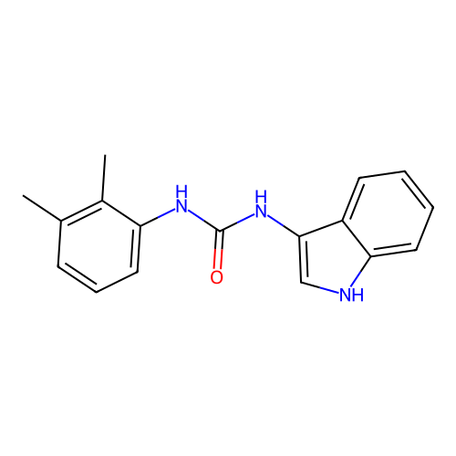 1-(2,3-dimethylphenyl)-3-(1H-indol-3-yl)urea structure