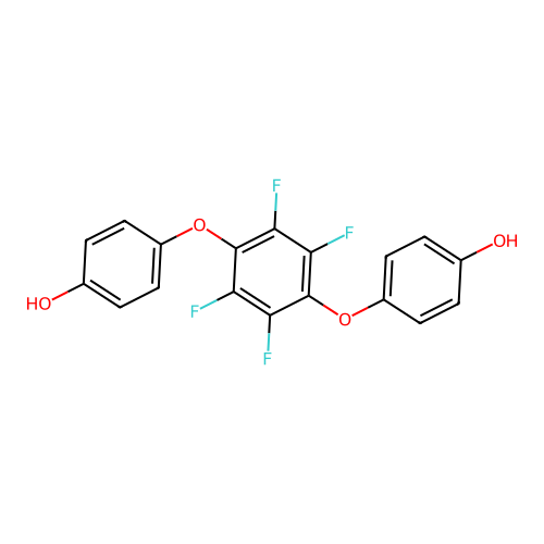 4-[2,3,5,6-Tetrafluoro-4-(4-hydroxyphenoxy)phenoxy]phenol structure