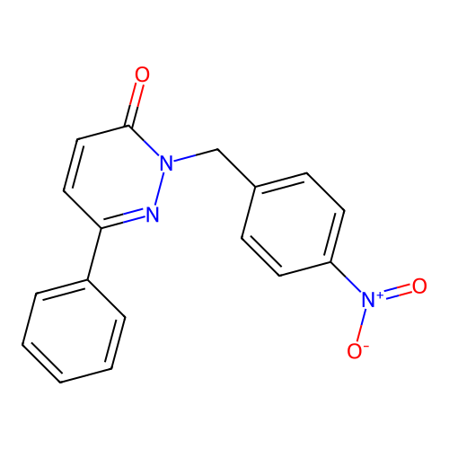 2-(4-nitrobenzyl)-6-phenylpyridazin-3(2H)-one structure