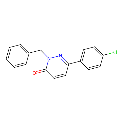 2-benzyl-6-(4-chlorophenyl)pyridazin-3(2H)-one structure