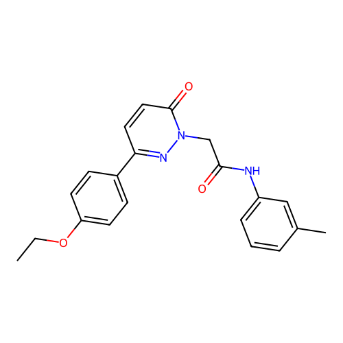 2-[3-(4-ethoxyphenyl)-6-oxopyridazin-1-yl]-N-(3-methylphenyl)acetamide structure