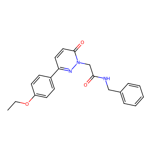 N-benzyl-2-[3-(4-ethoxyphenyl)-6-oxopyridazin-1-yl]acetamide structure