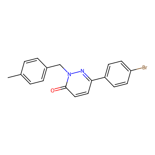 6-(4-Bromophenyl)-2-[(4-methylphenyl)methyl]pyridazin-3-one structure