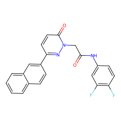 N-(3,4-difluorophenyl)-2-(3-naphthalen-2-yl-6-oxopyridazin-1-yl)acetamide structure