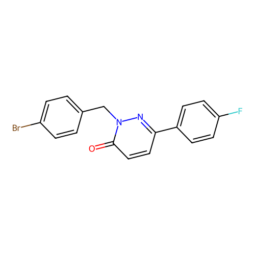 2-(4-bromobenzyl)-6-(4-fluorophenyl)pyridazin-3(2H)-one structure