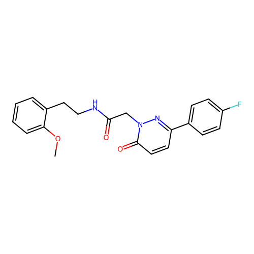 2-(3-(4-fluorophenyl)-6-oxopyridazin-1(6H)-yl)-N-(2-methoxyphenethyl)acetamide structure