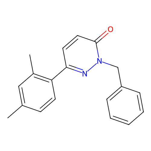 2-benzyl-6-(2,4-dimethylphenyl)pyridazin-3(2H)-one structure