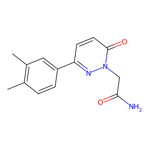 2-[3-(3,4-Dimethylphenyl)-6-oxopyridazin-1-yl]acetamide structure