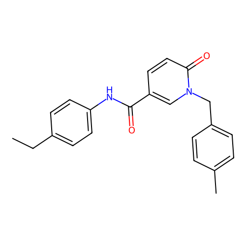 N-(4-ethylphenyl)-1-[(4-methylphenyl)methyl]-6-oxopyridine-3-carboxamide structure