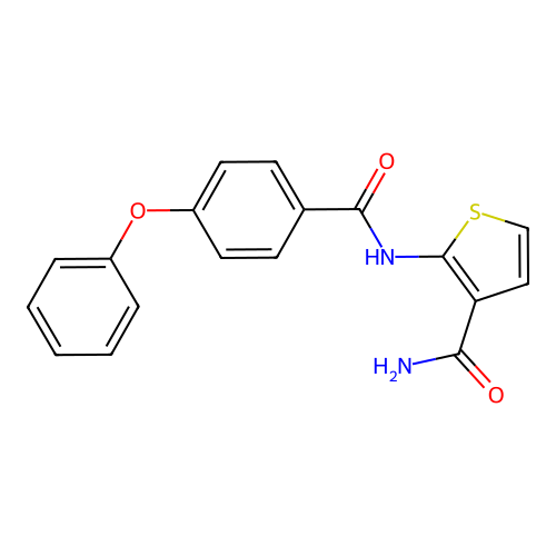 2-(4-Phenoxybenzamido)thiophene-3-carboxamide structure