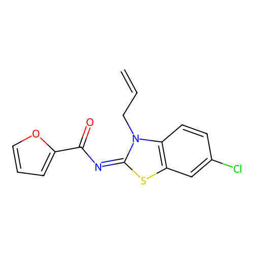(Z)-N-(3-allyl-6-chlorobenzo[d]thiazol-2(3H)-ylidene)furan-2-carboxamide structure