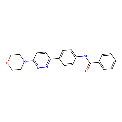 N-(4-(6-morpholinopyridazin-3-yl)phenyl)benzamide structure