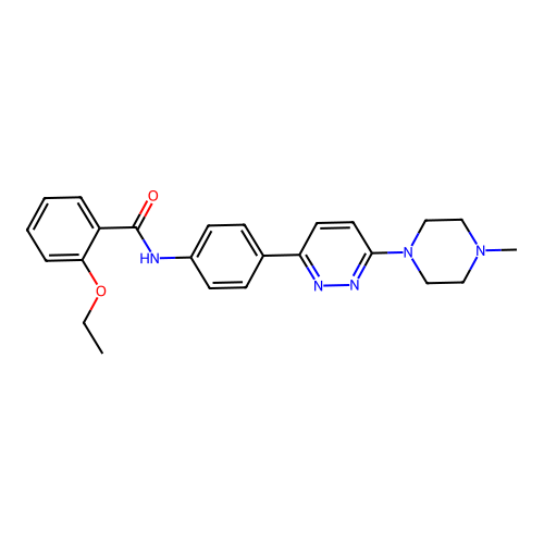 2-ethoxy-N-(4-(6-(4-methylpiperazin-1-yl)pyridazin-3-yl)phenyl)benzamide structure