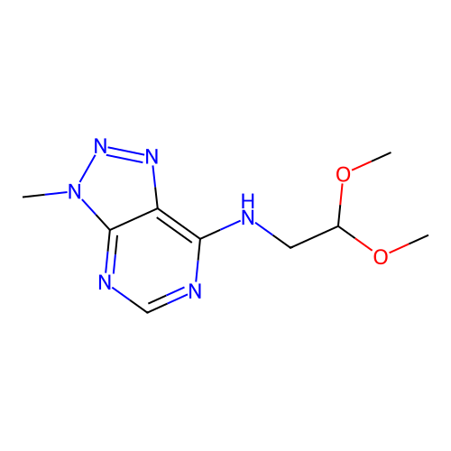 N-(2,2-dimethoxyethyl)-3-methyl-3H-[1,2,3]triazolo[4,5-d]pyrimidin-7-amine structure