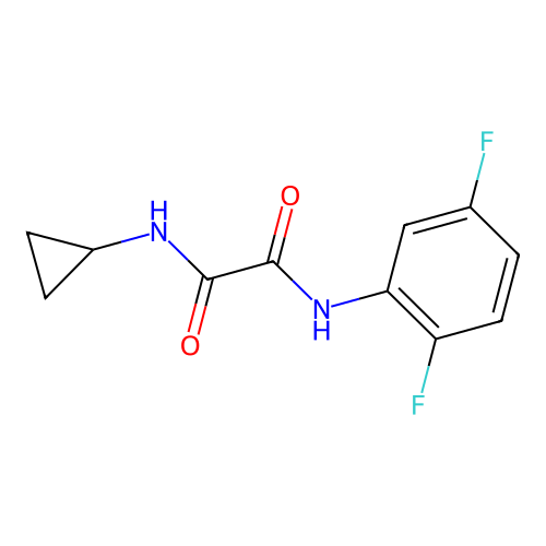 N1-cyclopropyl-N2-(2,5-difluorophenyl)oxalamide structure