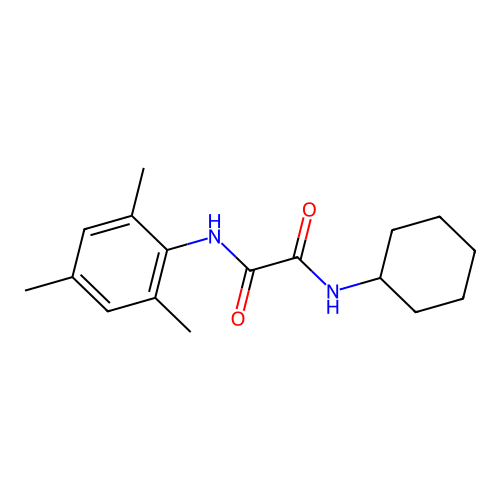 N1-cyclohexyl-N2-mesityloxalamide structure