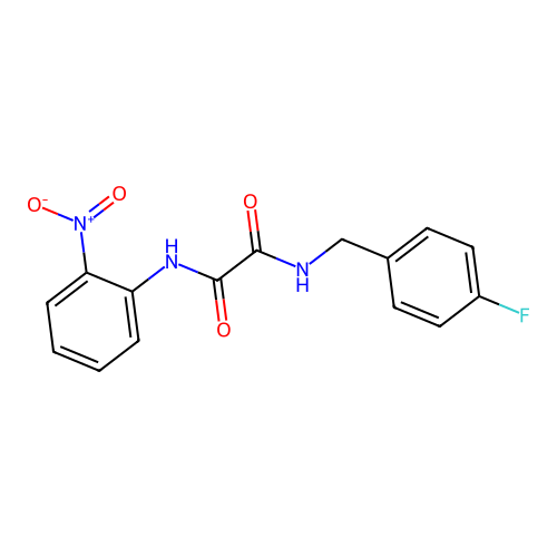 N1-(4-fluorobenzyl)-N2-(2-nitrophenyl)oxalamide structure