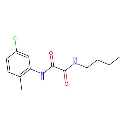 N-butyl-N'-(5-chloro-2-methylphenyl)oxamide structure