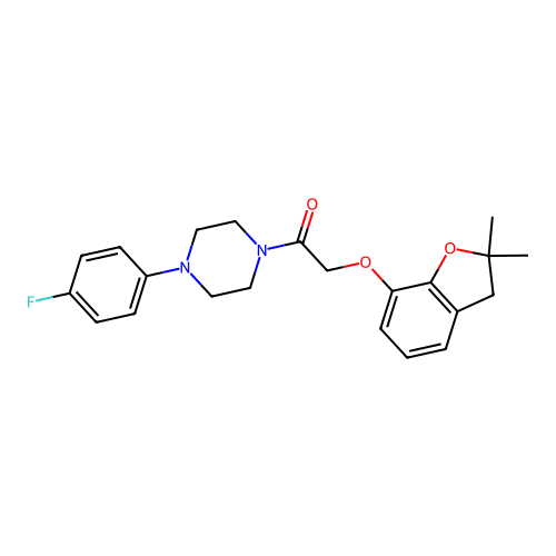2-[(2,2-dimethyl-2,3-dihydro-1-benzofuran-7-yl)oxy]-1-[4-(4-fluorophenyl)piperazin-1-yl]ethan-1-one structure