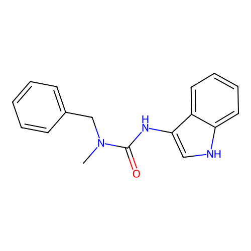 1-benzyl-3-(1H-indol-3-yl)-1-methylurea structure