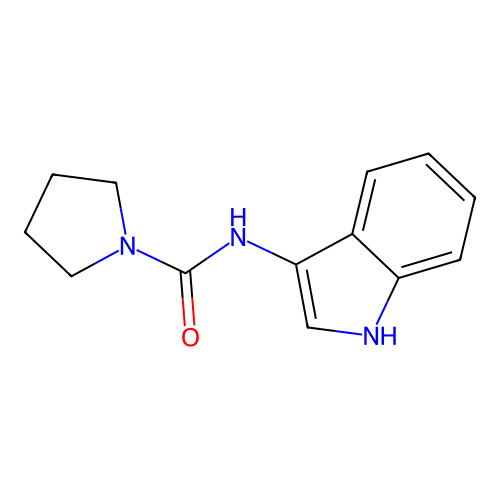 N-(1H-indol-3-yl)pyrrolidine-1-carboxamide structure
