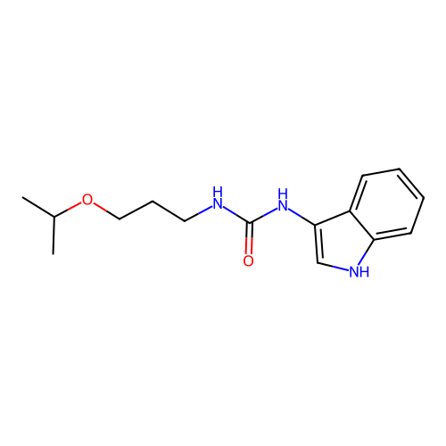 1-(1H-indol-3-yl)-3-(3-isopropoxypropyl)urea structure