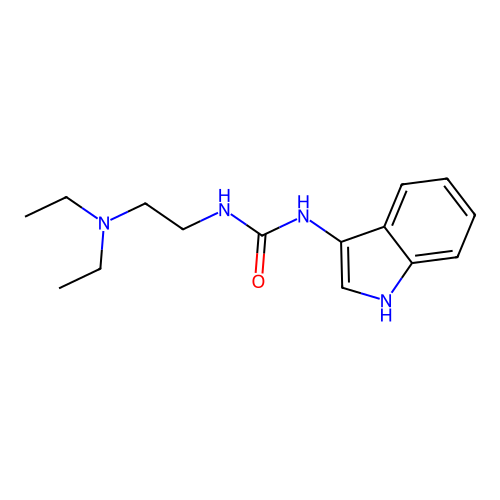 1-(2-(diethylamino)ethyl)-3-(1H-indol-3-yl)urea structure