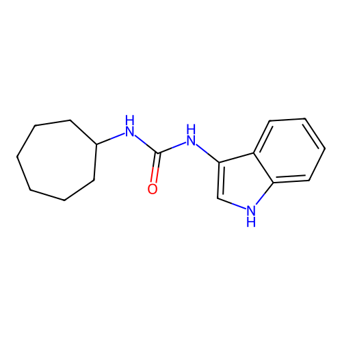 1-cycloheptyl-3-(1H-indol-3-yl)urea structure