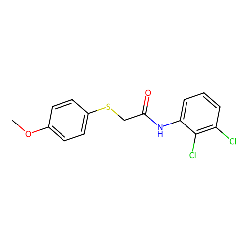 N-(2,3-dichlorophenyl)-2-((4-methoxyphenyl)thio)acetamide structure