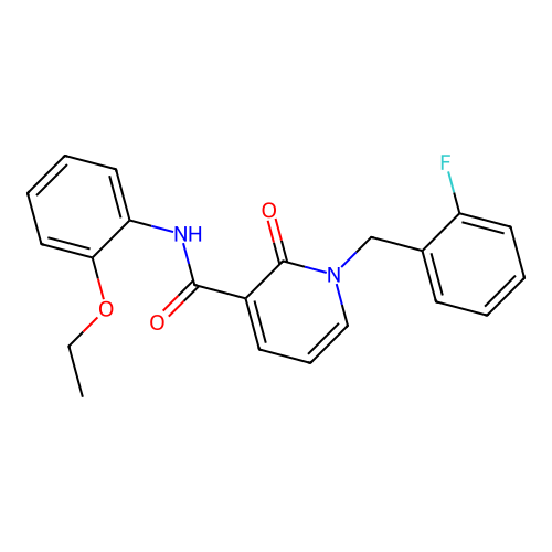 N-(2-ethoxyphenyl)-1-(2-fluorobenzyl)-2-oxo-1,2-dihydropyridine-3-carboxamide structure