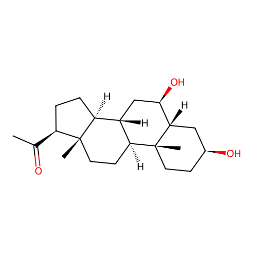 6-alpha-Hydroxypregnanolone structure