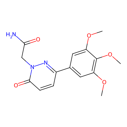 2-[6-Oxo-3-(3,4,5-trimethoxyphenyl)pyridazin-1-yl]acetamide structure