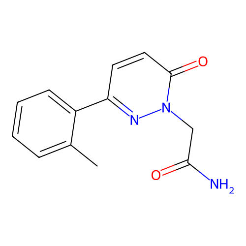 2-[3-(2-Methylphenyl)-6-oxopyridazin-1-yl]acetamide structure
