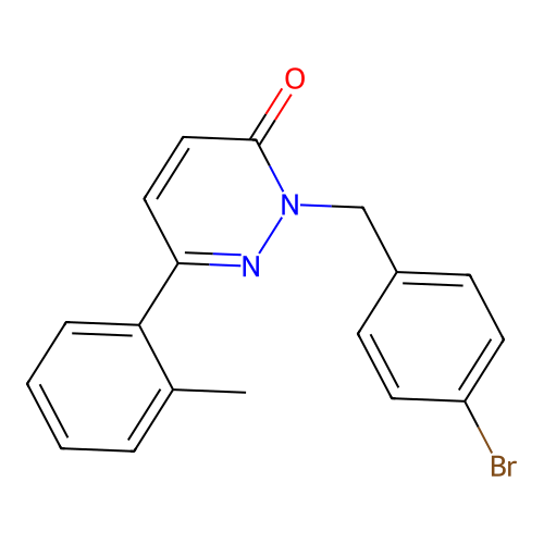 2-(4-bromobenzyl)-6-(o-tolyl)pyridazin-3(2H)-one structure