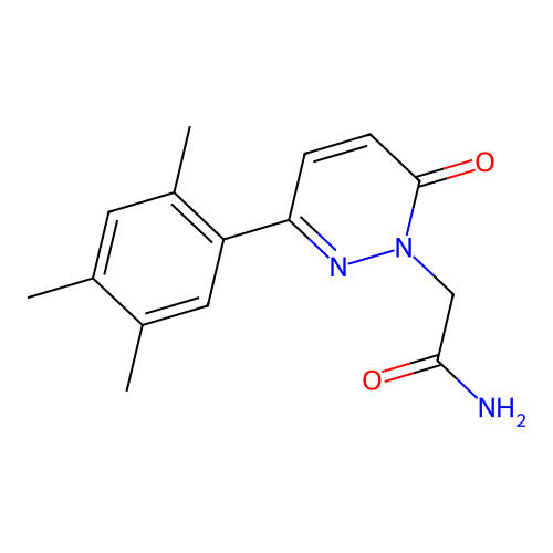 2-[6-Oxo-3-(2,4,5-trimethylphenyl)pyridazin-1-yl]acetamide structure