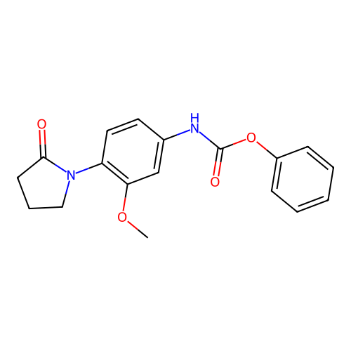 phenyl N-[3-methoxy-4-(2-oxopyrrolidin-1-yl)phenyl]carbamate structure