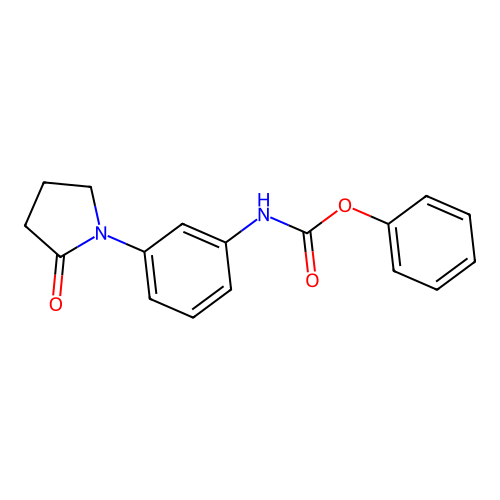 phenyl N-[3-(2-oxopyrrolidin-1-yl)phenyl]carbamate structure
