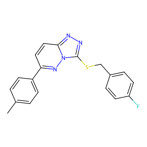 3-((4-Fluorobenzyl)thio)-6-(p-tolyl)-[1,2,4]triazolo[4,3-b]pyridazine structure
