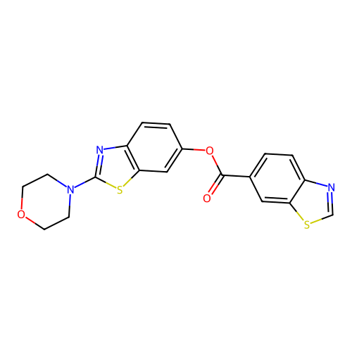 2-Morpholinobenzo[d]thiazol-6-yl benzo[d]thiazole-6-carboxylate structure