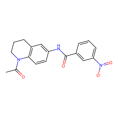 N-(1-acetyl-1,2,3,4-tetrahydroquinolin-6-yl)-3-nitrobenzamide structure