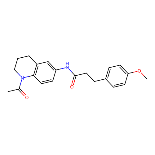 N-(1-acetyl-1,2,3,4-tetrahydroquinolin-6-yl)-3-(4-methoxyphenyl)propanamide structure