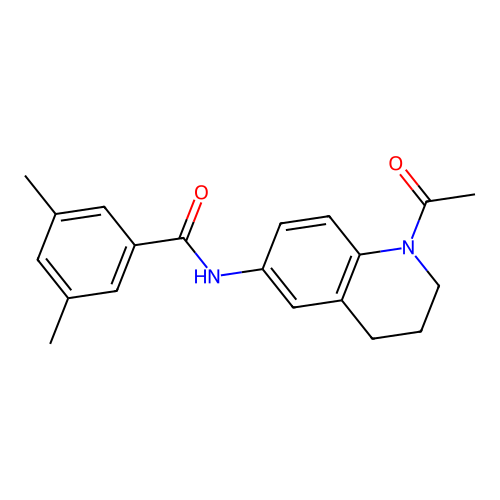 N-(1-acetyl-1,2,3,4-tetrahydroquinolin-6-yl)-3,5-dimethylbenzamide structure