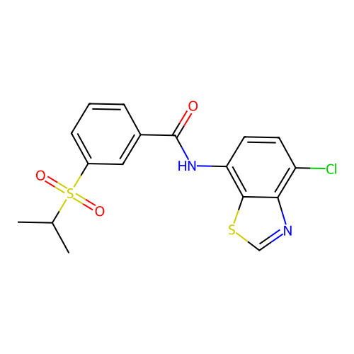 N-(4-chlorobenzo[d]thiazol-7-yl)-3-(isopropylsulfonyl)benzamide structure