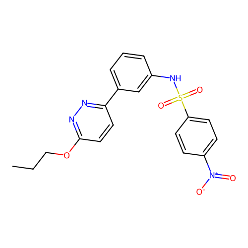 4-nitro-N-(3-(6-propoxypyridazin-3-yl)phenyl)benzenesulfonamide structure